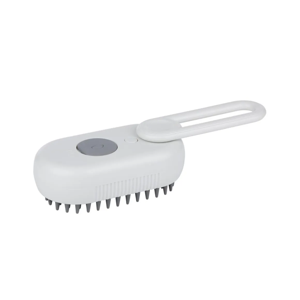 Dampfbürste für Haustiere weiss/grau