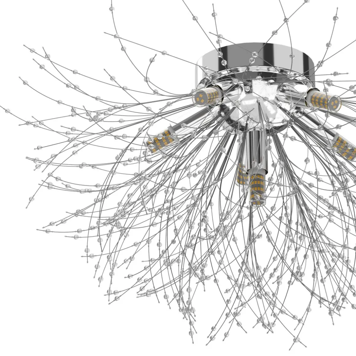 Deckenlampe CELESTIA silber mit Glas | GONSER.CH