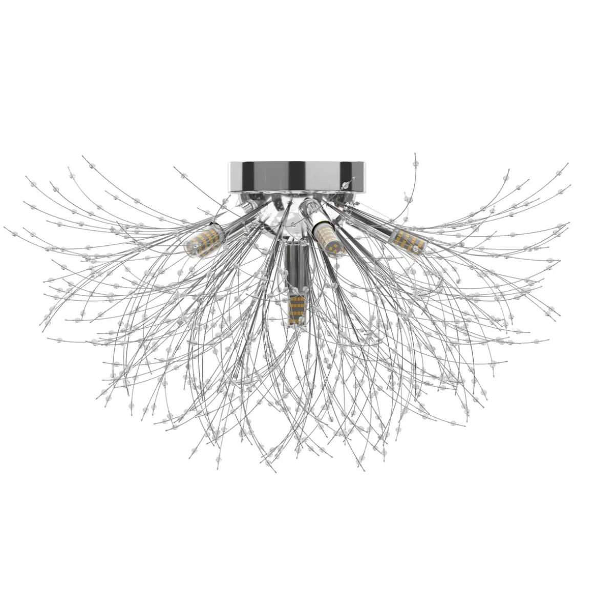 Deckenlampe CELESTIA silber mit Glas | GONSER.CH