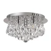 Deckenlampe MOONVEIL silber mit Glas