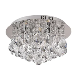 Deckenlampe MOONVEIL silber mit Glas