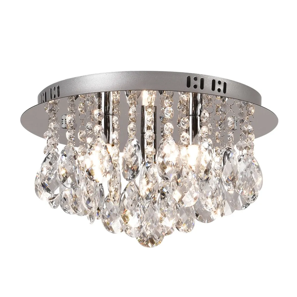 Deckenlampe MOONVEIL silber mit Glas