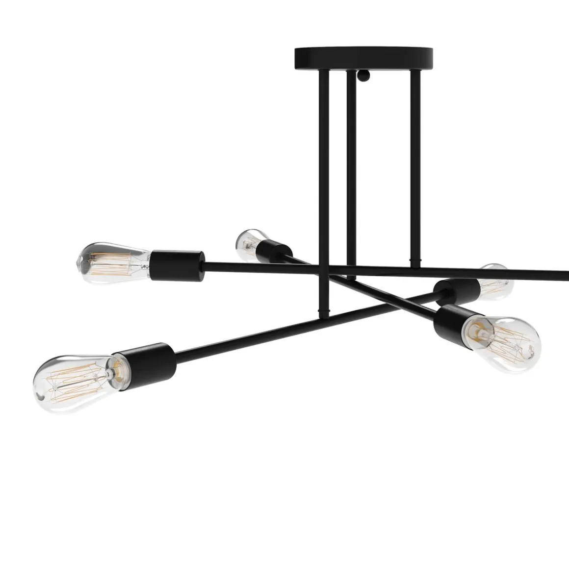 Deckenlampe PERSY 6 Lampen schwarz
