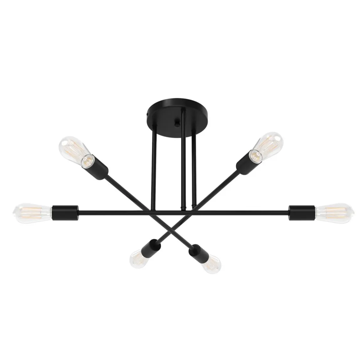 Deckenlampe PERSY 6 Lampen schwarz