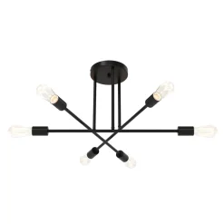 Deckenlampe PERSY 6 Lampen schwarz
