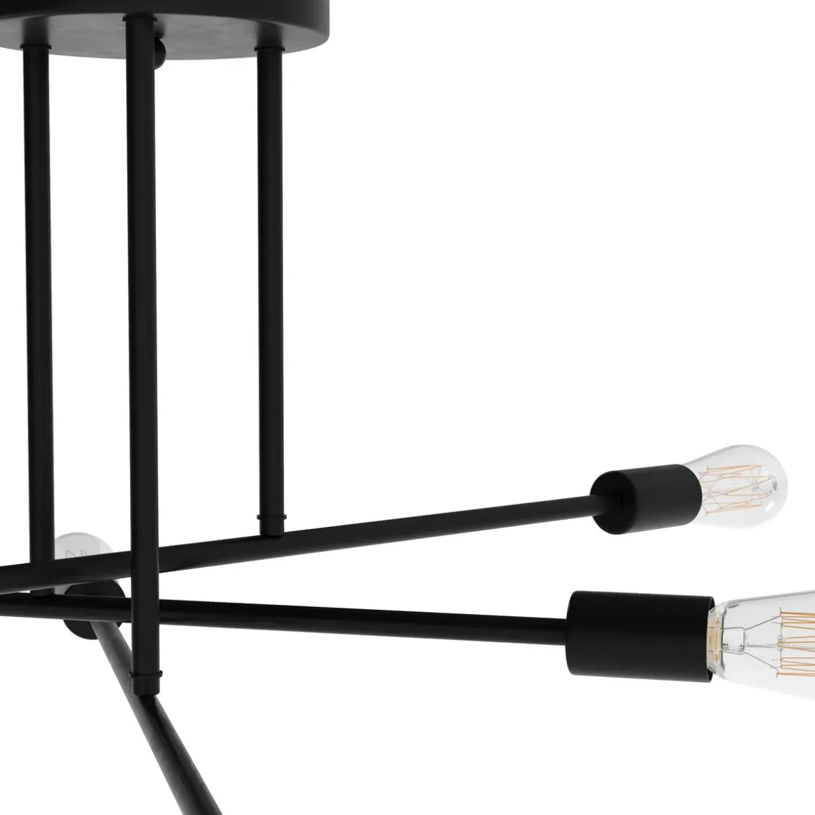 Deckenlampe PERSY 6 Lampen schwarz