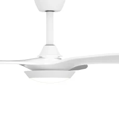 Deckenventilator mit Lampe 132 cm weiss