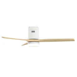 Deckenventilator mit Lampe 132 cm Holz
