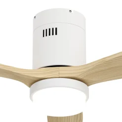 Deckenventilator mit Lampe 132 cm Holz