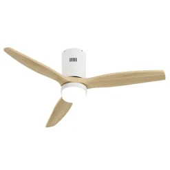 Deckenventilator mit Lampe 132 cm Holz