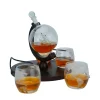 Dekanter Set Globus mit Schiff