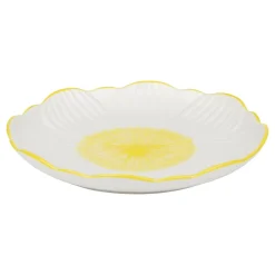 Dessertteller Keramik Blume 20 cm