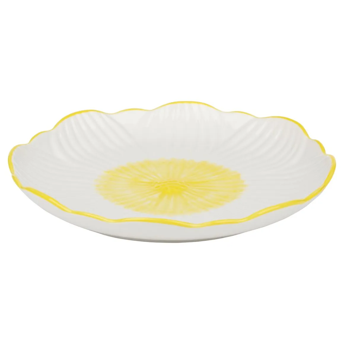 Dessertteller Keramik Blume 20 cm