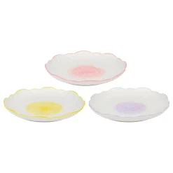 Dessertteller Keramik Blume 20 cm