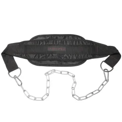 Dip Belt mit Stahlkette 84 cm schwarz