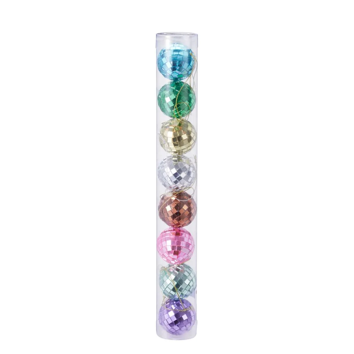 Discokugel Set 4 cm 8-teilig bunt