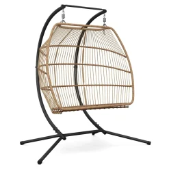 Doppel Hängesessel mit Gestell BELIZE beige