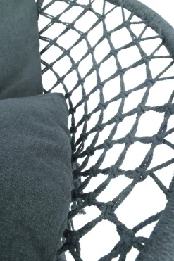 Doppel Hängesessel mit Kissen anthrazit