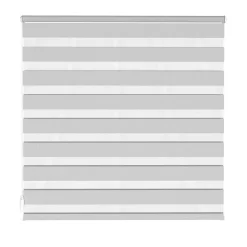 Doppelrollo grau 100 x 100 cm