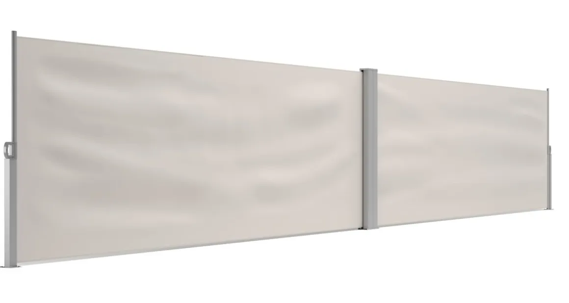 Doppelseitenmarkise VIA 120 x 800 cm beige