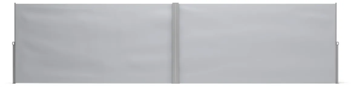 Doppelseitenmarkise VIA 200 x 800 cm grau