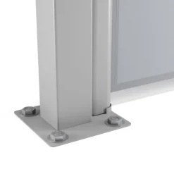 Doppelseitenmarkise VIA 200 x 800 cm grau