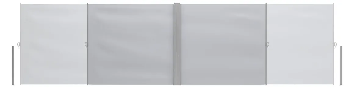 Doppelseitenmarkise VIA 200 x 800 cm grau