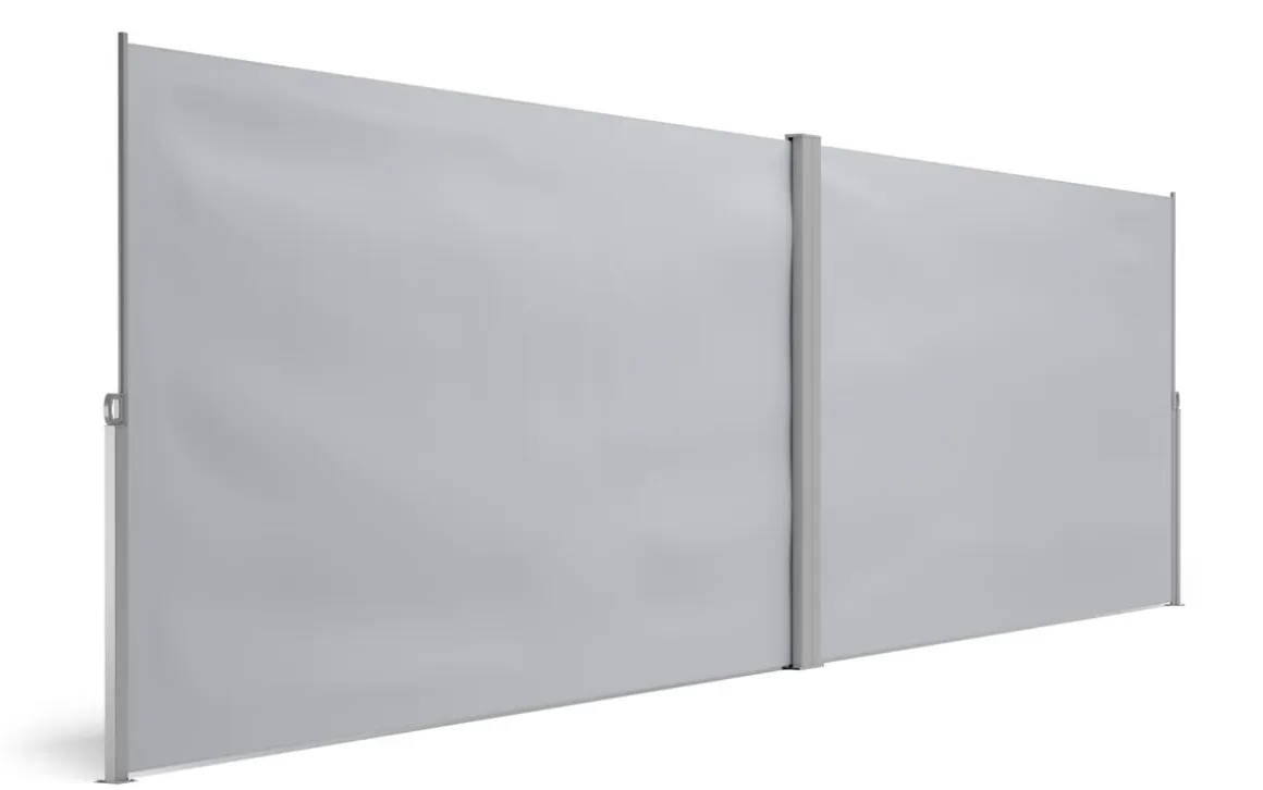 Doppelseitenmarkise VIA 200 x 800 cm grau