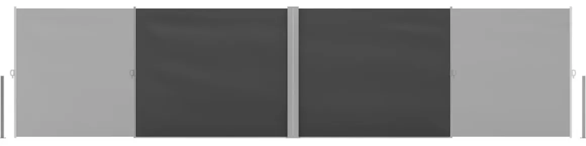 Doppelseitenmarkise VIA 180 x 800 cm anthrazit