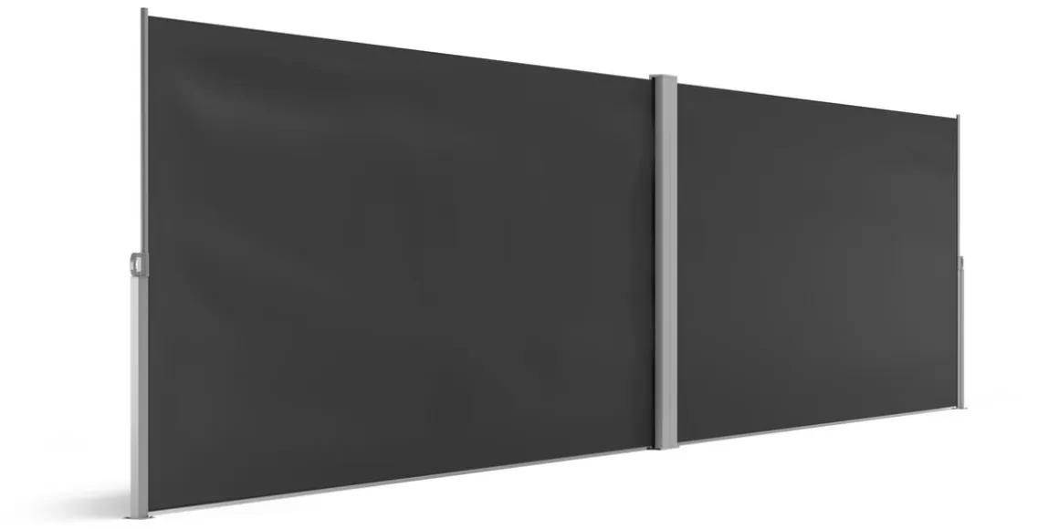 Doppelseitenmarkise VIA 180 x 800 cm anthrazit