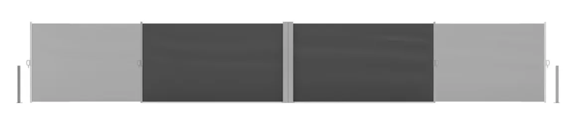 Doppelseitenmarkise VIA 120 x 800 cm anthrazit