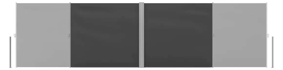 Doppelseitenmarkise VIA 200 x 800 cm anthrazit