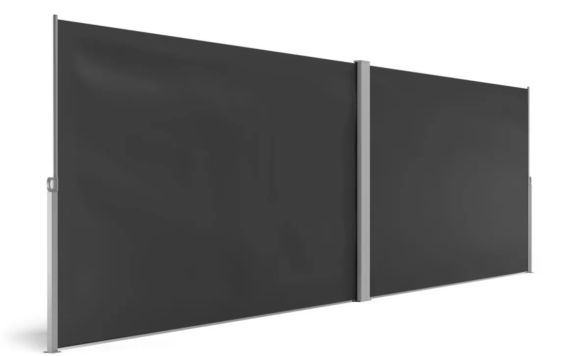 Doppelseitenmarkise VIA 200 x 800 cm anthrazit