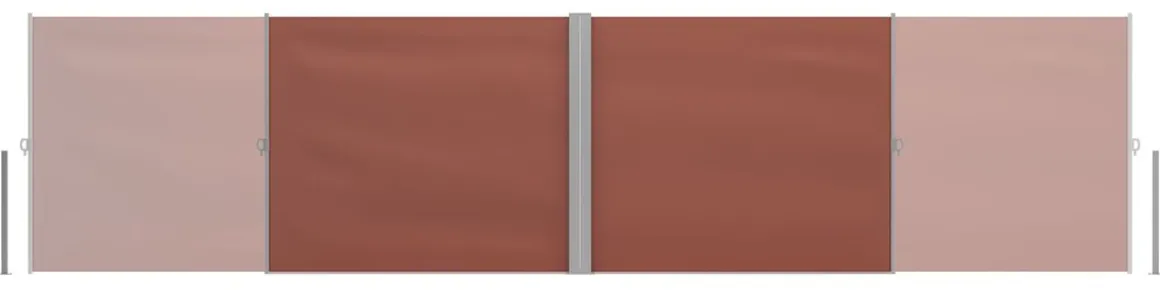 Doppelseitenmarkise 180 x 800 cm braun