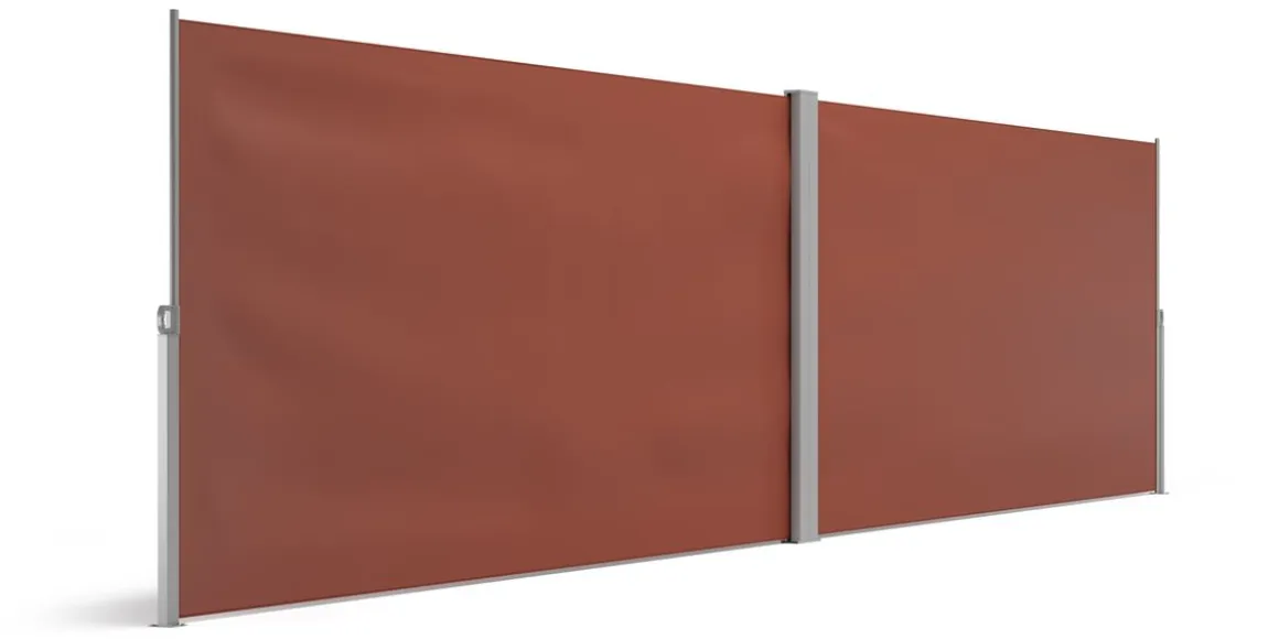 Doppelseitenmarkise 180 x 800 cm braun