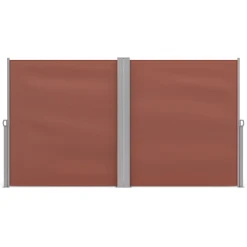 Doppelseitenmarkise 160 x 800 cm braun
