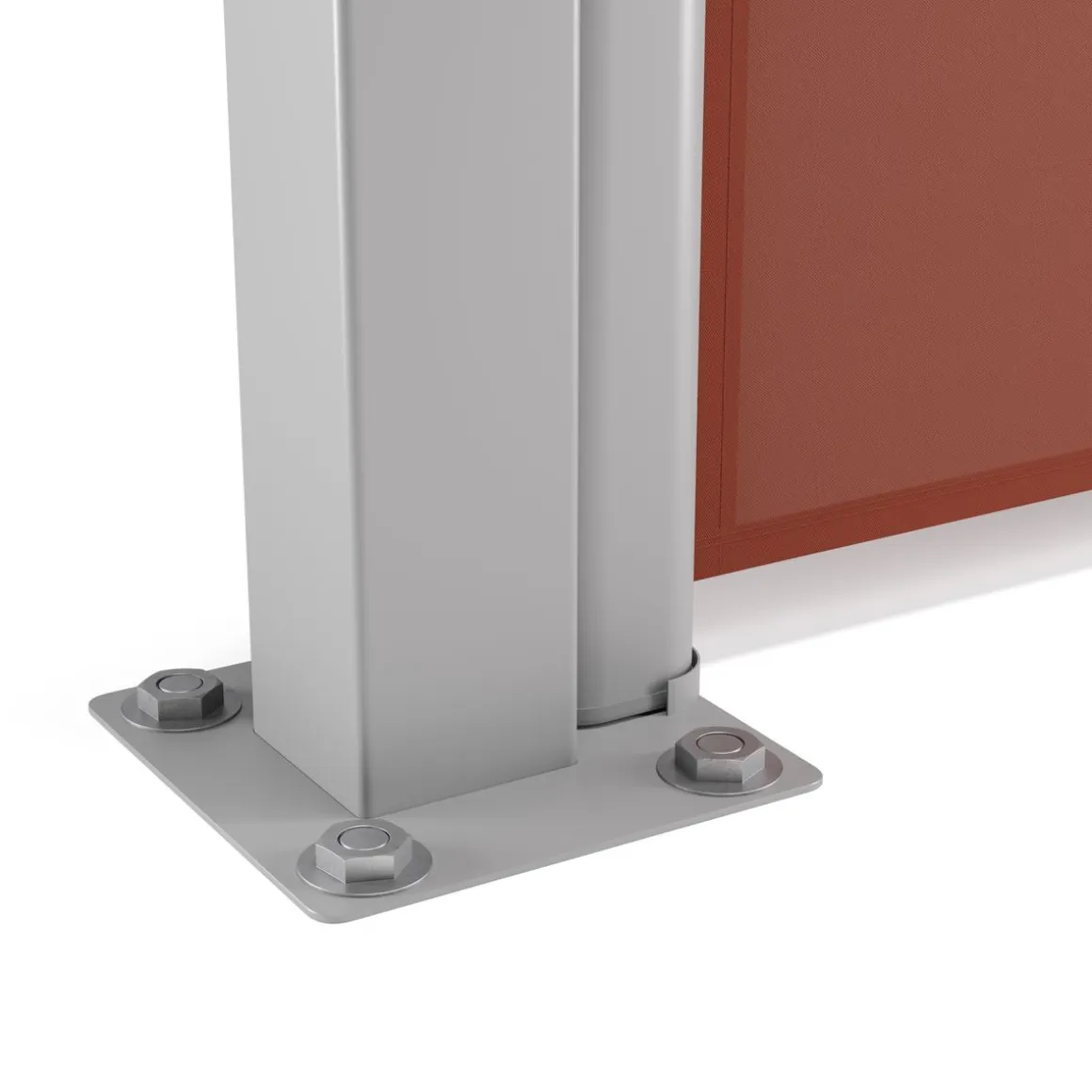 Doppelseitenmarkise 160 x 800 cm braun