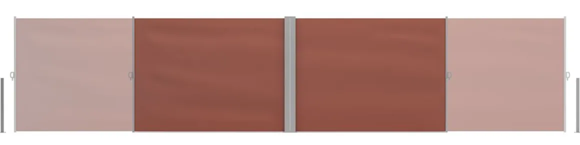 Doppelseitenmarkise 160 x 800 cm braun