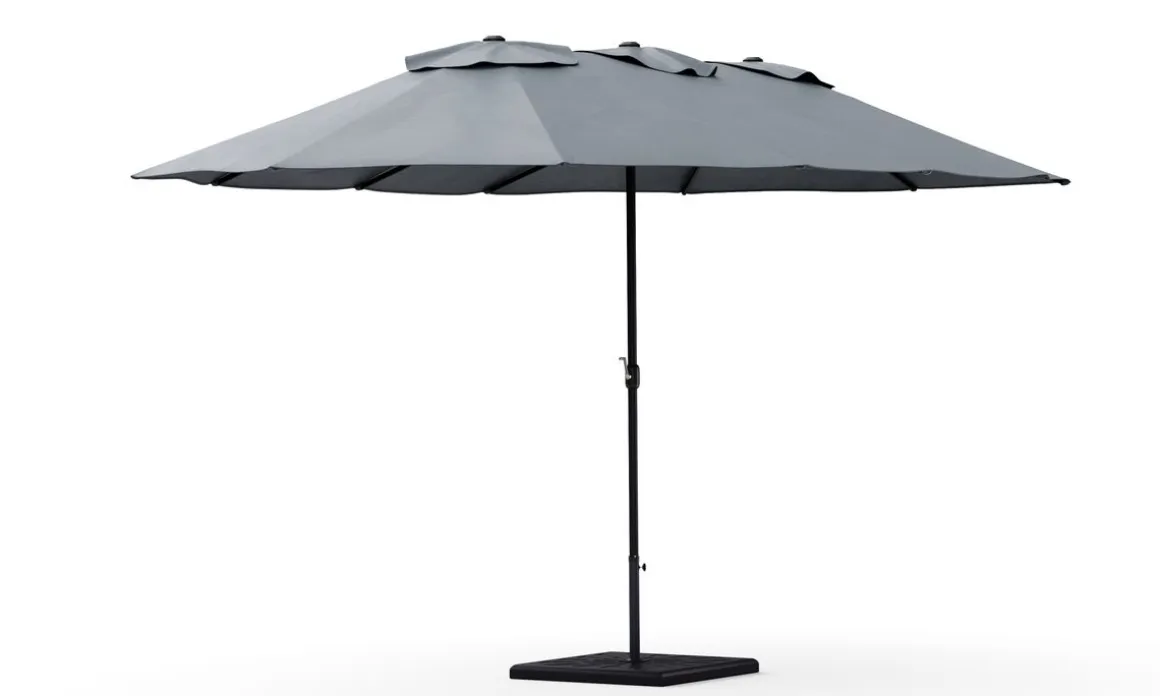 Doppel-Sonnenschirm SOLI 460 x 270 cm anthrazit