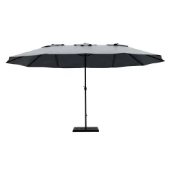 Doppel-Sonnenschirm SOLI 460 x 270 cm anthrazit