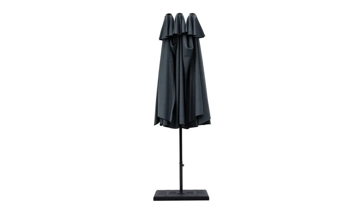 Doppel-Sonnenschirm SOLI 460 x 270 cm anthrazit