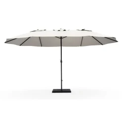 Doppel-Sonnenschirm SOLI 460 x 270 cm weiss