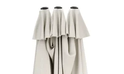 Doppel-Sonnenschirm SOLI 460 x 270 cm weiss