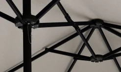 Doppel-Sonnenschirm SOLI 460 x 270 cm weiss