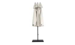 Doppel-Sonnenschirm SOLI 460 x 270 cm weiss