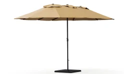Doppel-Sonnenschirm SOLI 460 x 270 cm braun