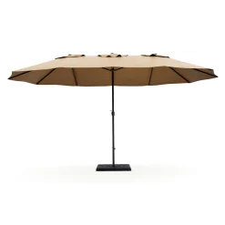 Doppel-Sonnenschirm SOLI 460 x 270 cm braun