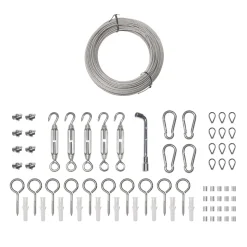 Drahtseil Edelstahl Set 71-teilig 45 m