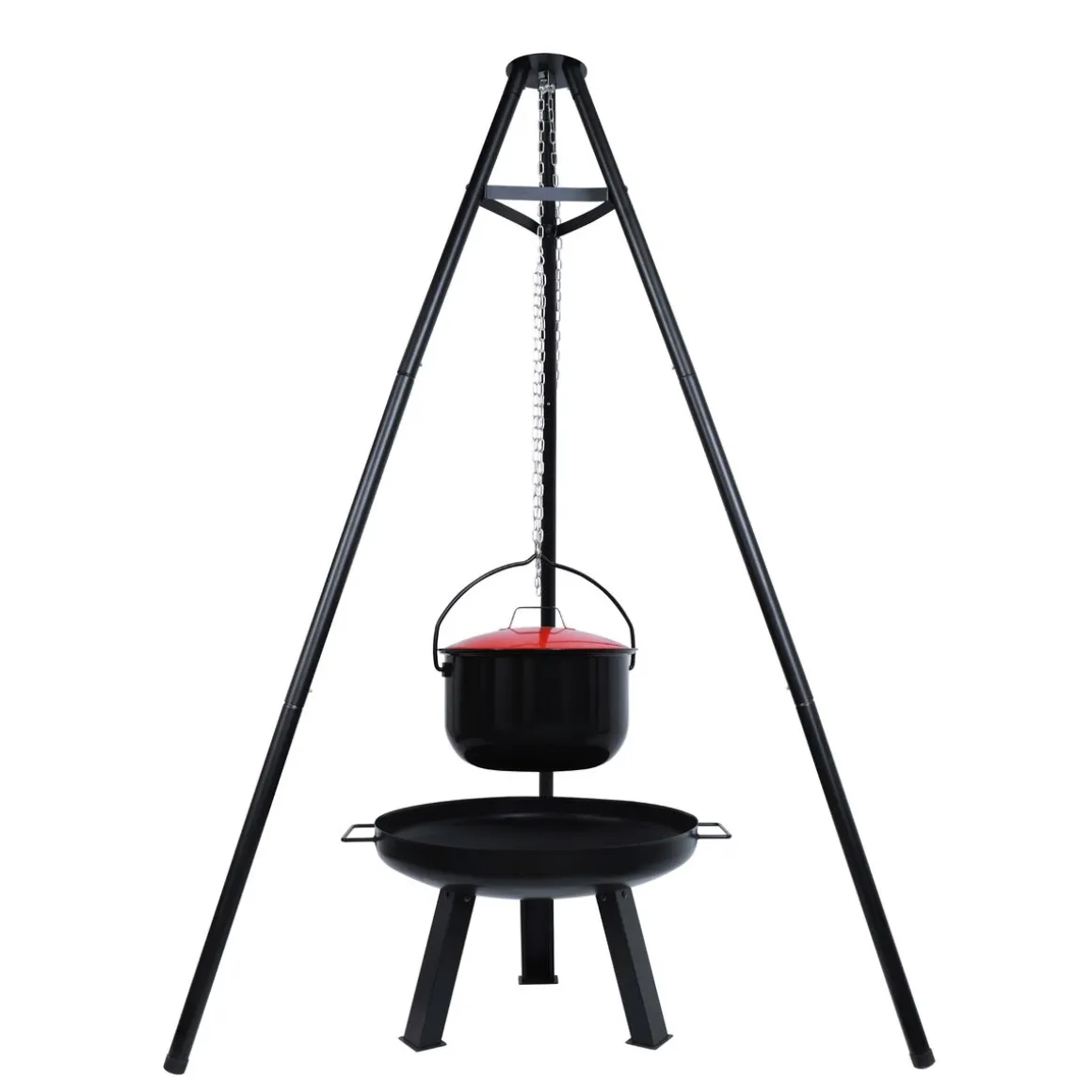 Dreibein 4-in-1 Grill mit Feuerschale