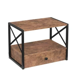 Druckerständer Vintage BONITA mit Schublade 44 x 33 x 29 cm